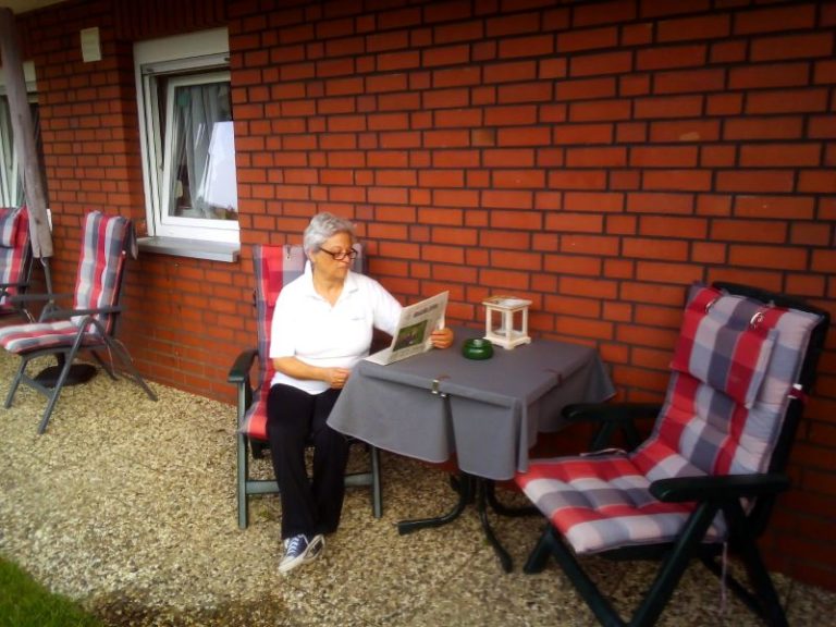 lesen auf der terrasse fewo braunlage